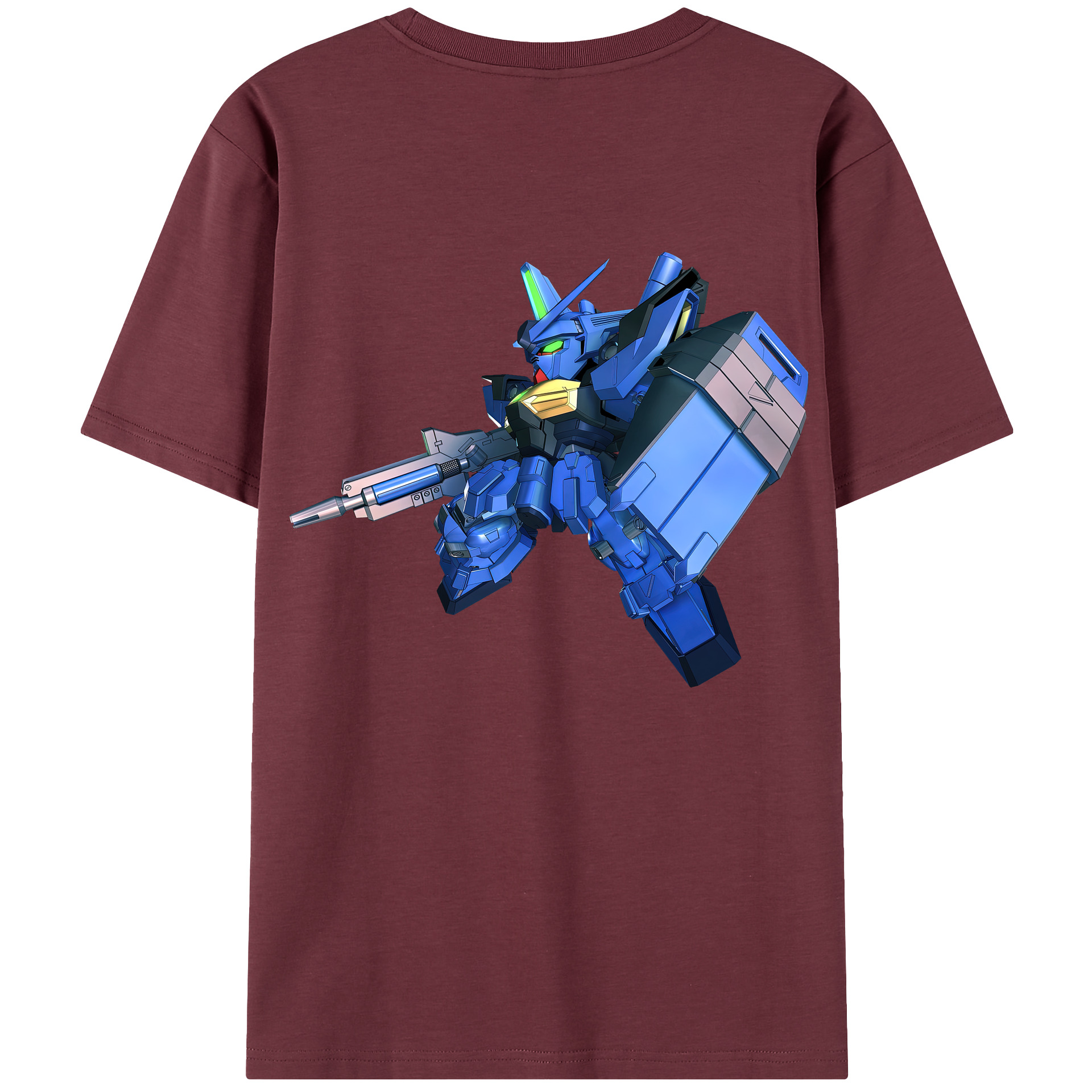 （画像用） 機動戦士ガンダム Mobile Suit Gundam 綿100％半袖Tシャツ（背面プリント）
